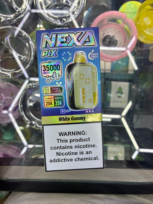 Nexa pix 35k puffs white gummy