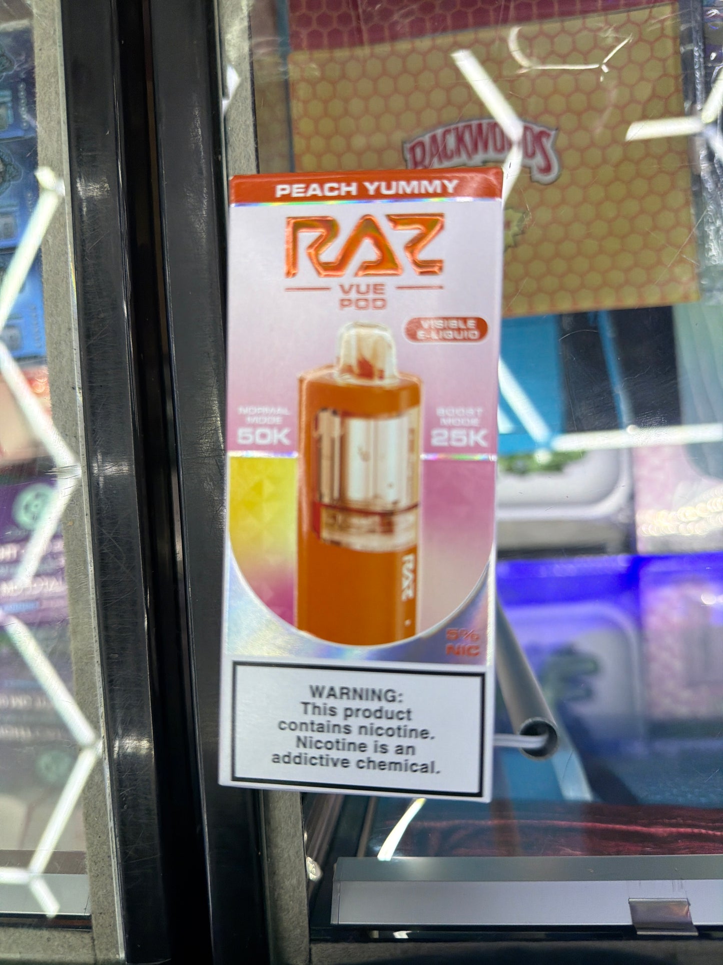 Raz Vue Pod 50k puff disposable peach yummy