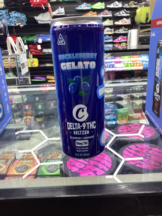 Cookies delta thc seltzer 12floz huckleberry gelato (blueberry lemonade)