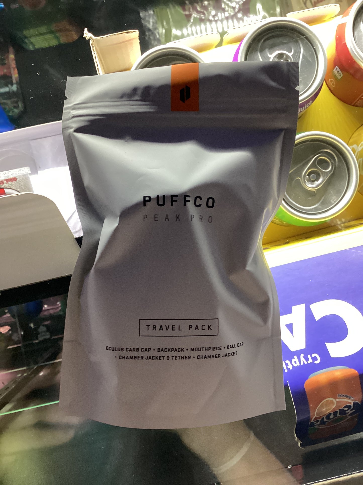 Puffco peak travel pack orange