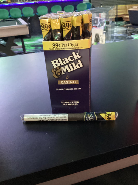 Black & mild casino plastic tip