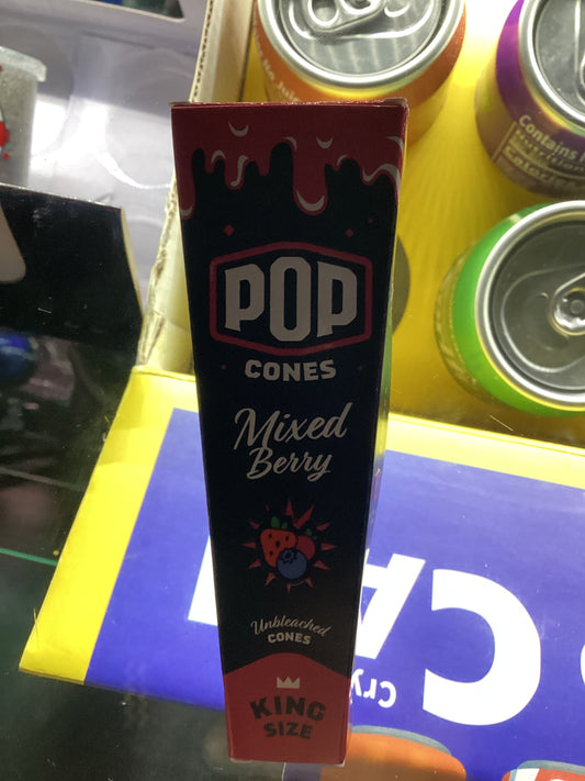 Pop cones mixed berries 3 pack king sized cones