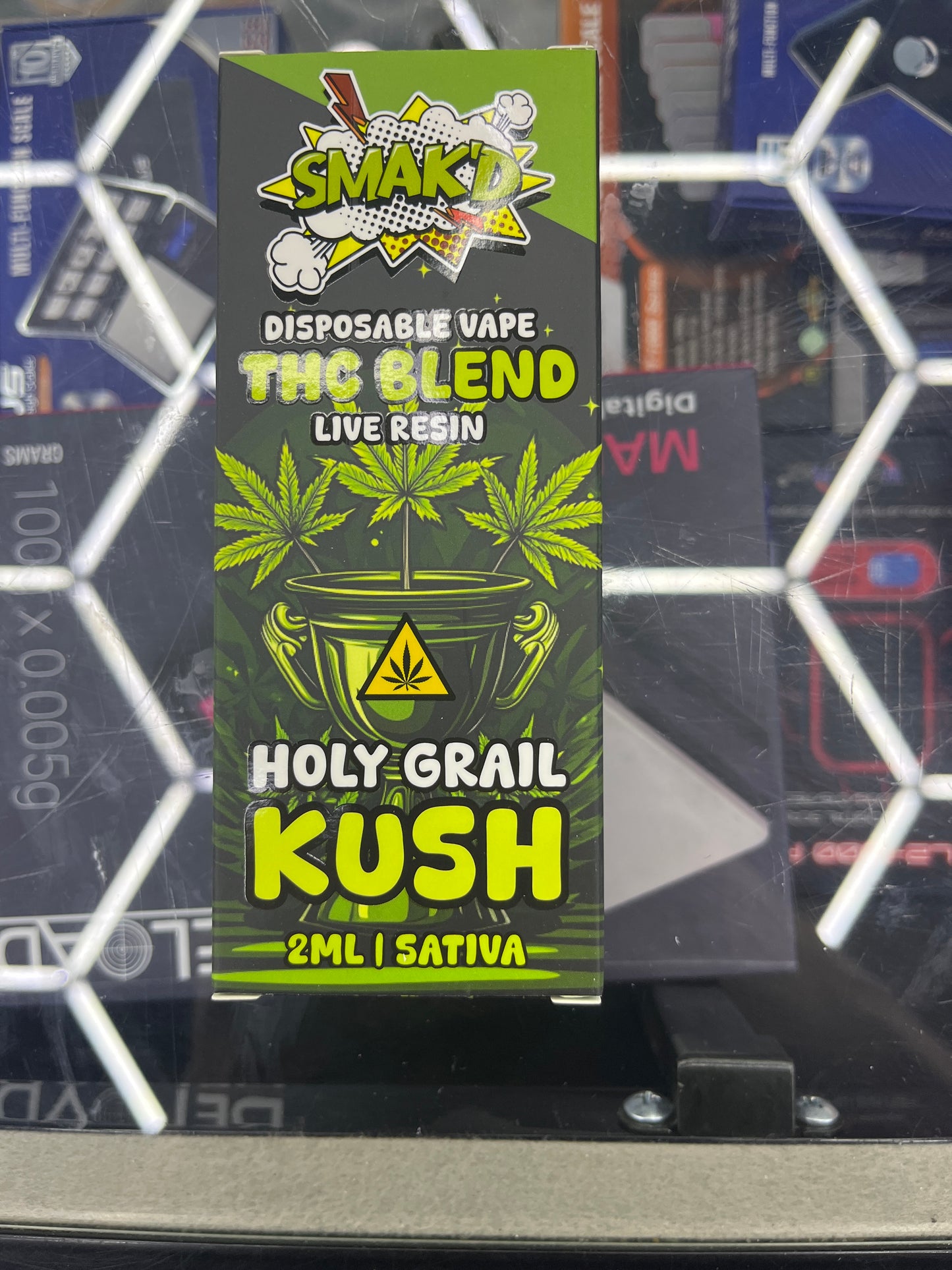 Smakd thca live resin 2ml dispo holy grail kush sativa