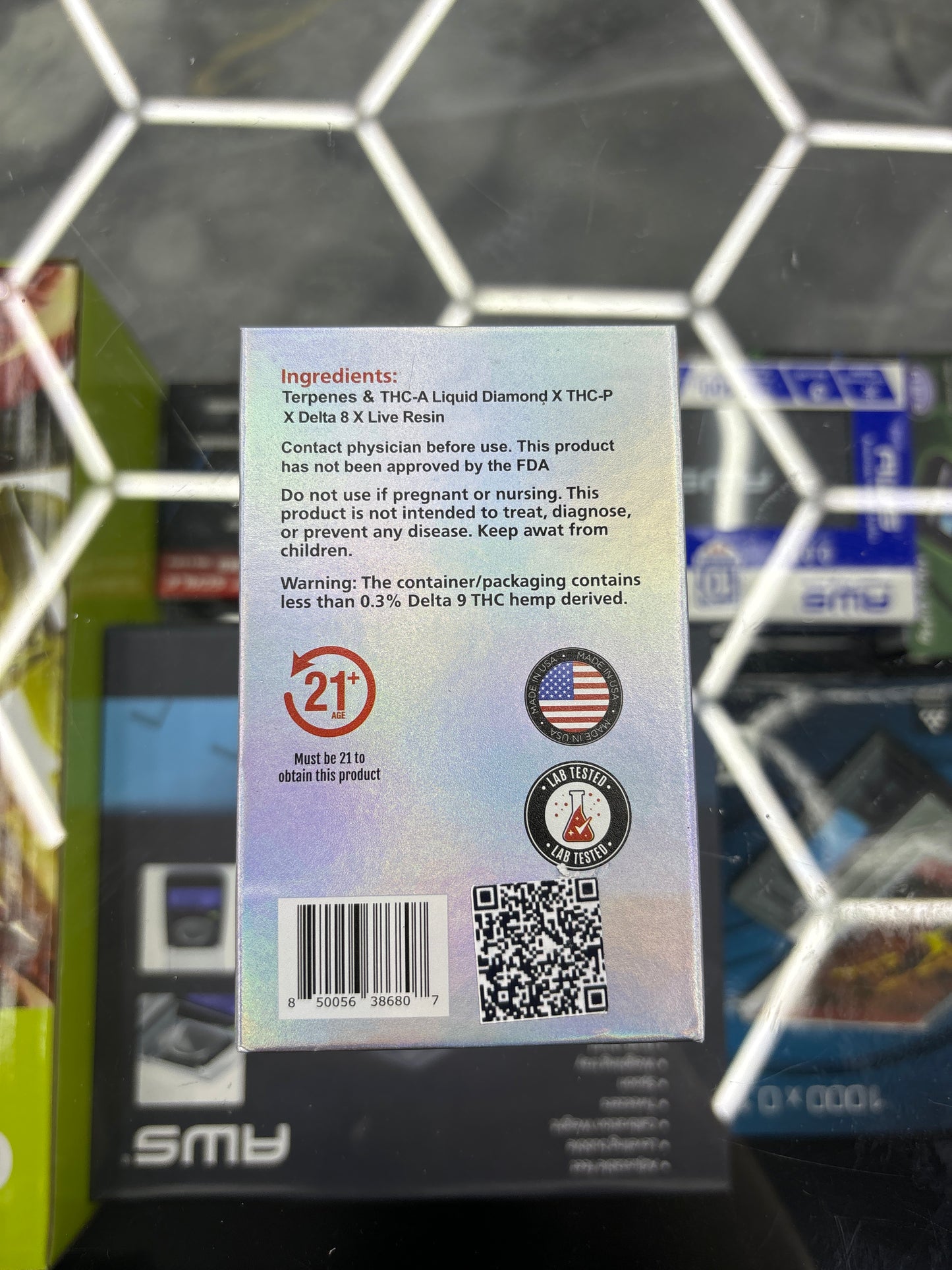 Razz thc 7g disposable tropical slushy Indica