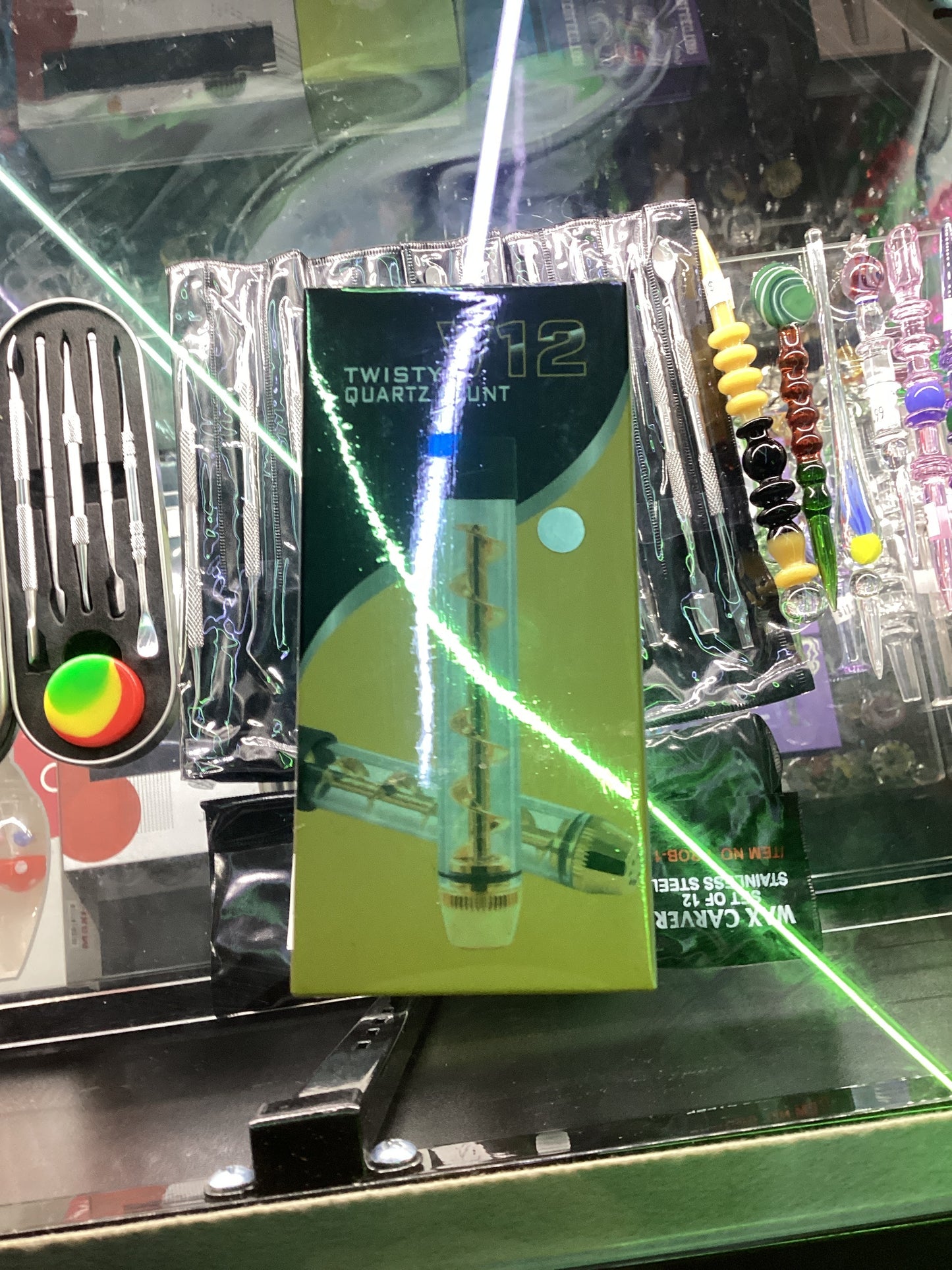 V12 twisty quartz blunt