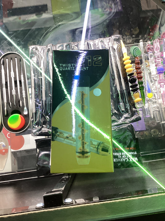 V12 twisty quartz blunt