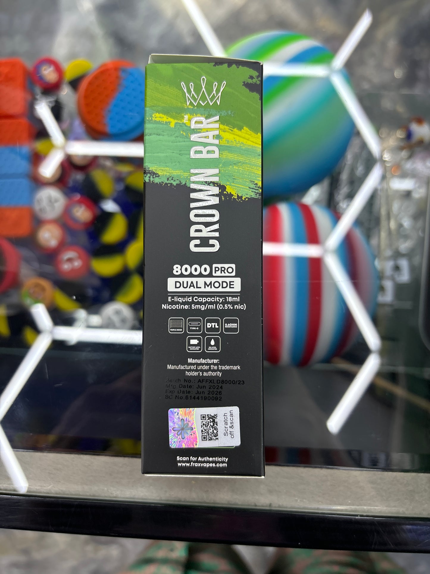 Al fakher crown bar grape mint pro 8000puffs