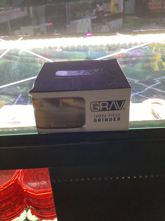 Grav three piece grinder yellow