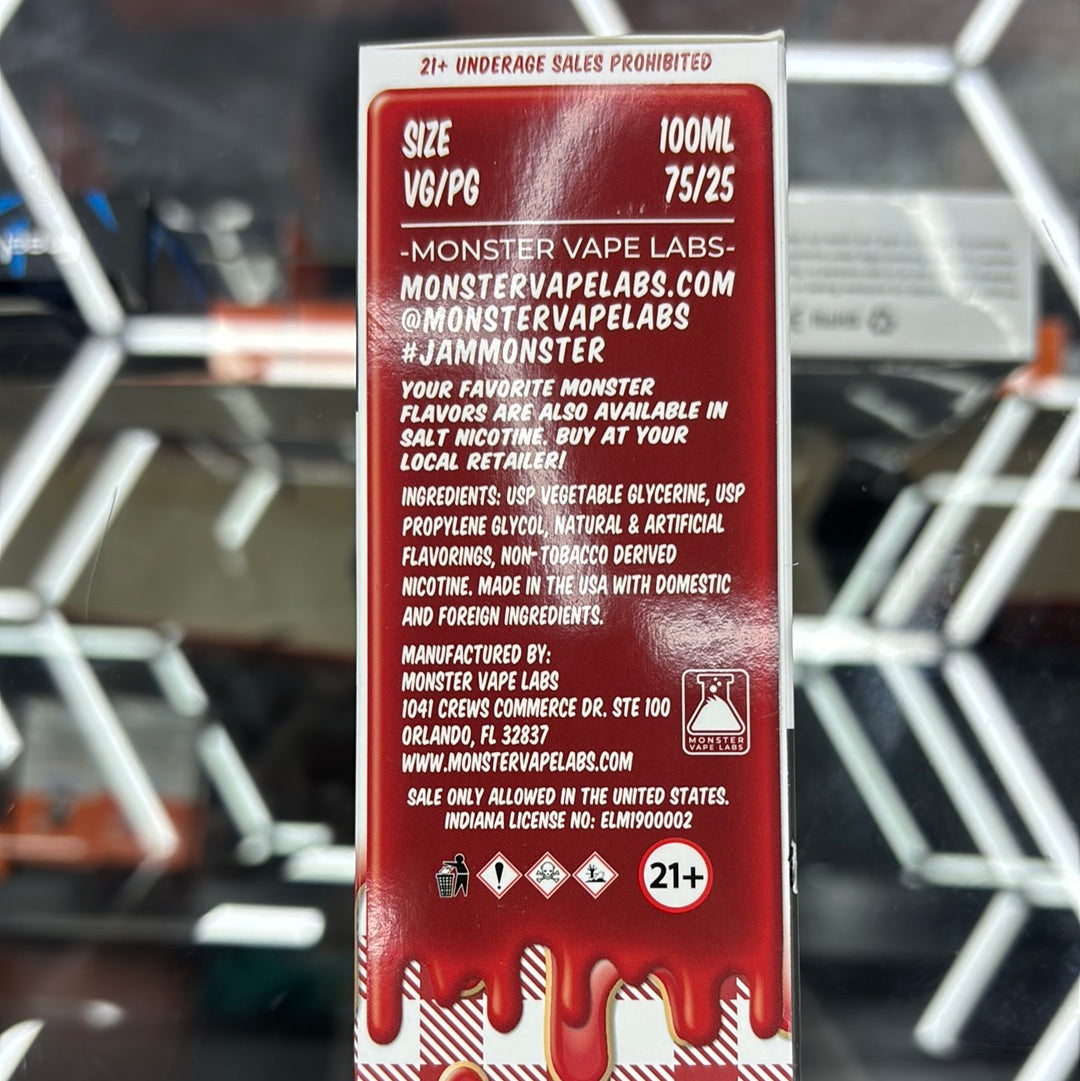 Jam, monster, PB, and strawberry 6MG