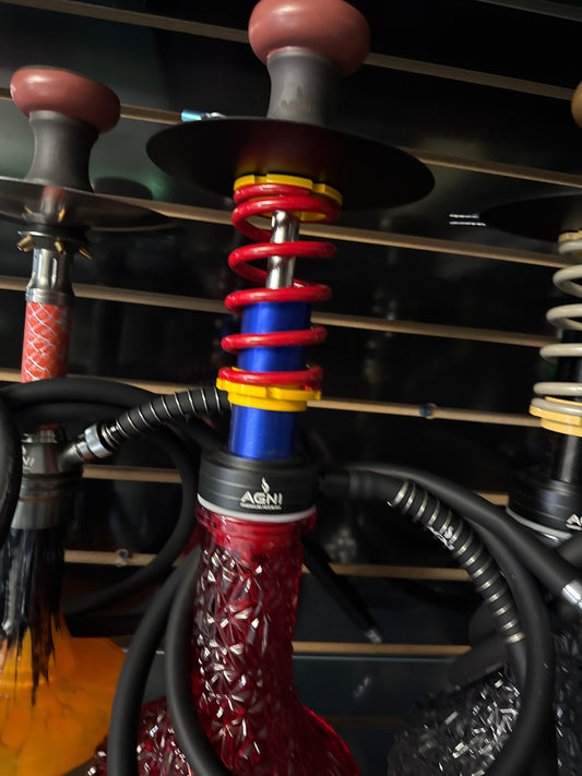 Agni premium hookah f1 yellow/ red