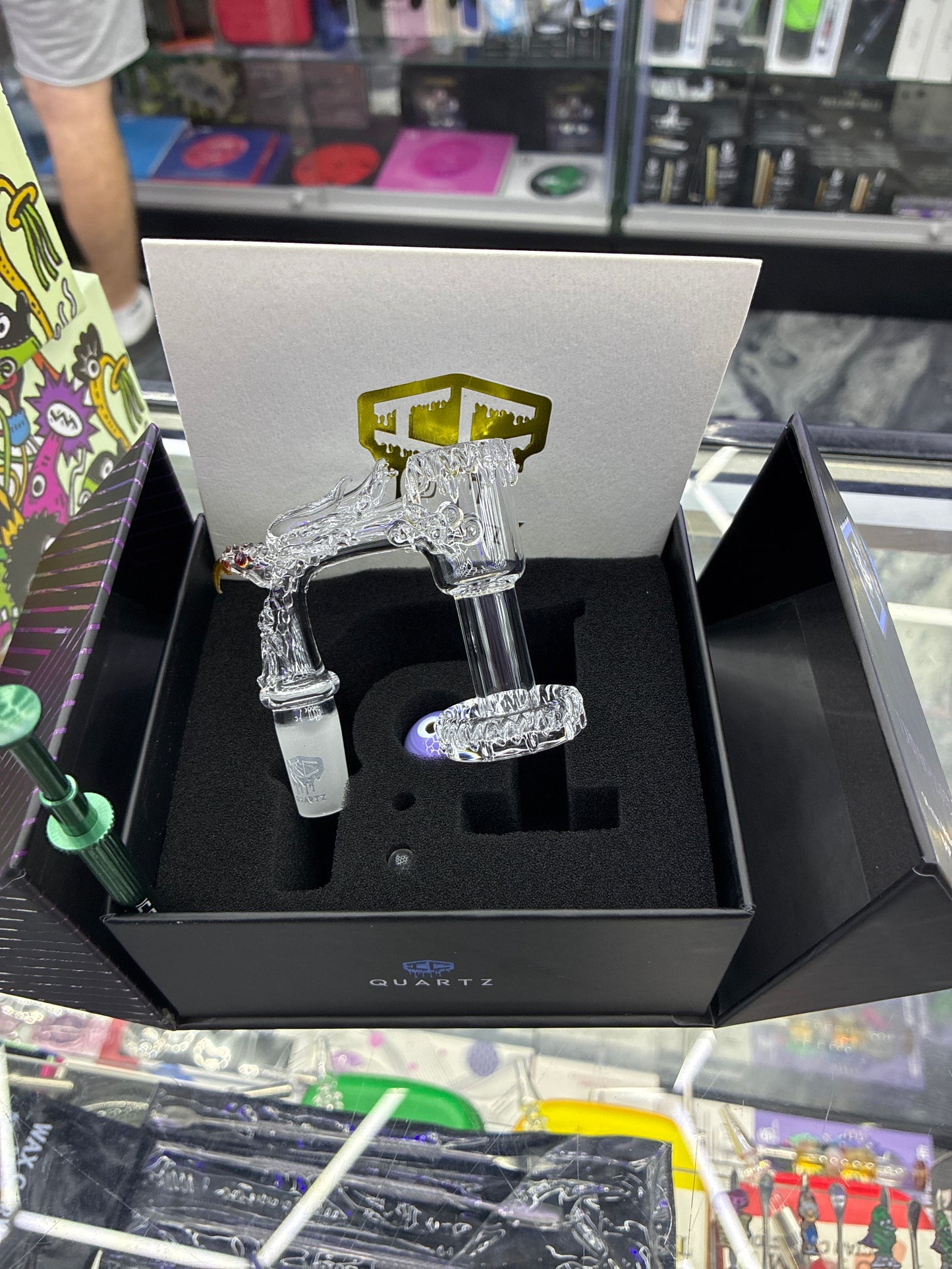 Ic glass luminous 14mm male 90*