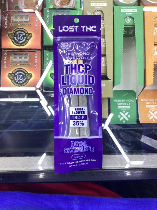 Lost thc-p pre-rolls, thcp liquid diamonds Royal skywalker indica