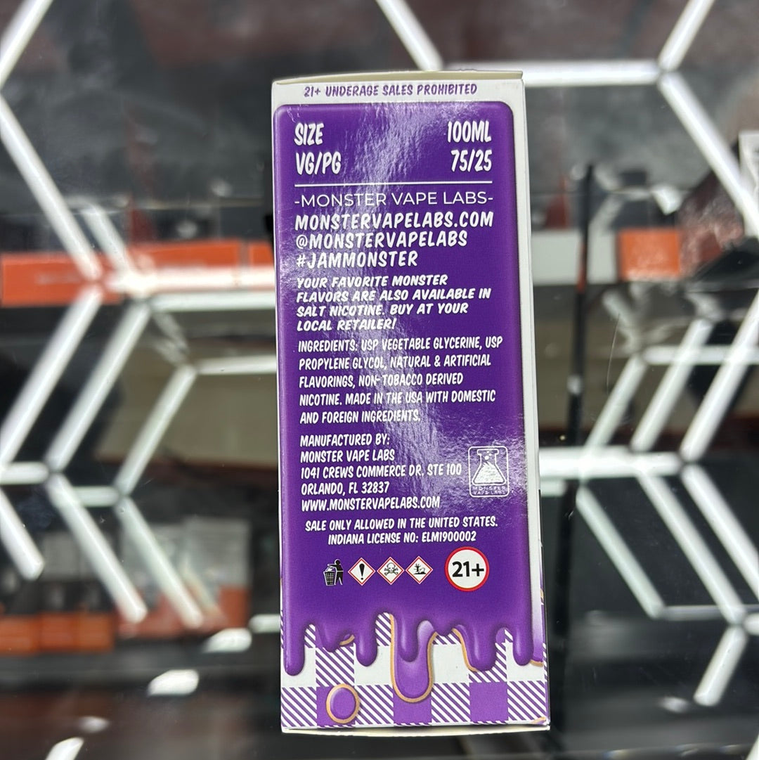 Jam, monster, PB, and grape 6MG