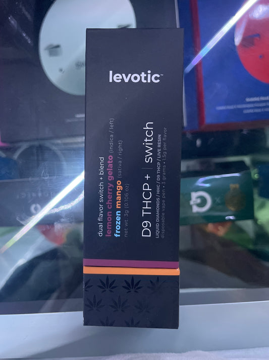 Levotic dual flavor + blend mode d9thcp lemon cherry gelato/ frozen  mango
