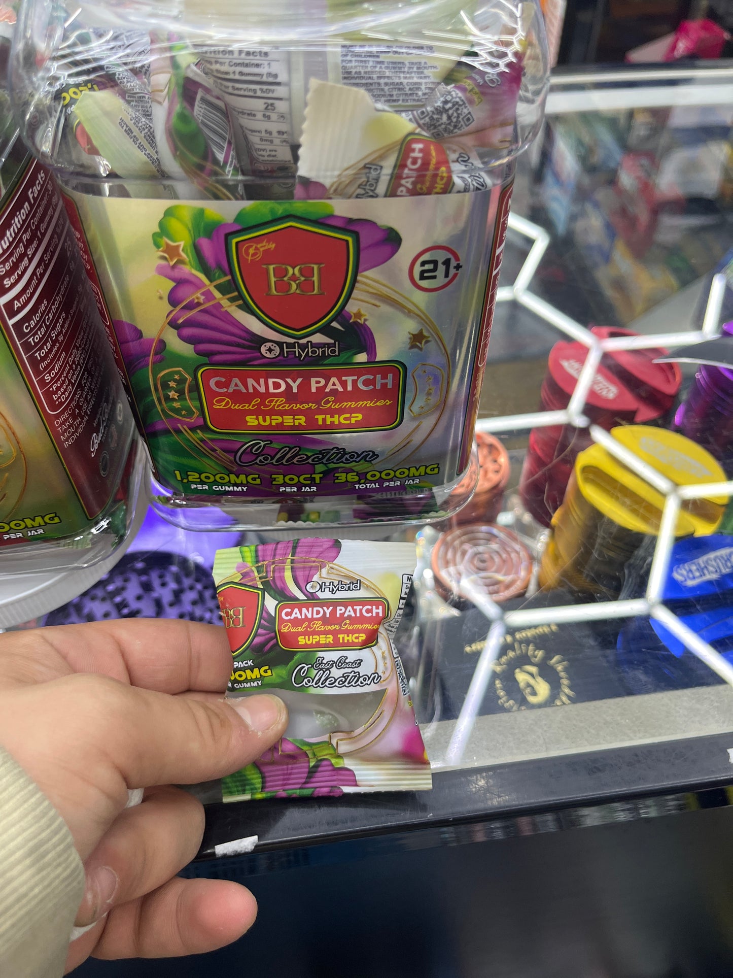 Bud buddy, East Coast collection, candy patch hybrid 1200 mg thcp gummy’s