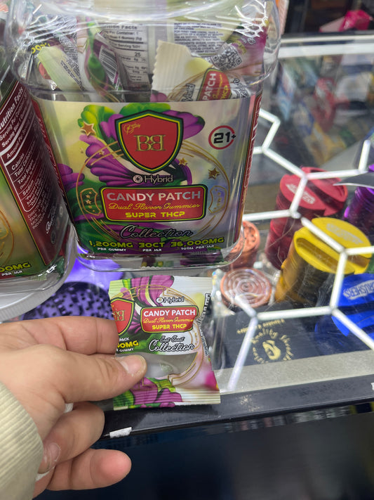 Bud buddy, East Coast collection, candy patch hybrid 1200 mg thcp gummy’s