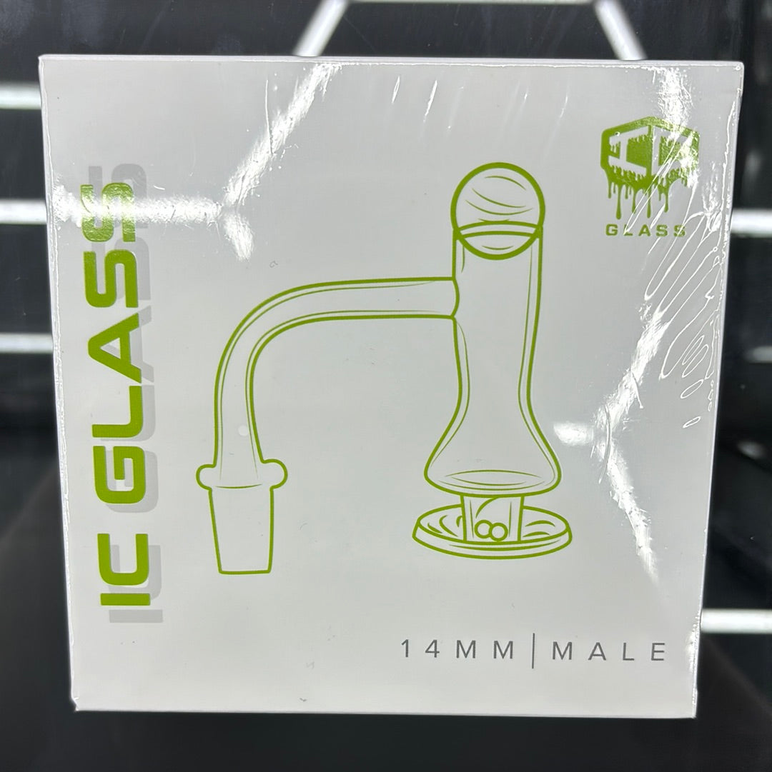 IC glass snow scraper 14 mm banger with turbo grabber included
