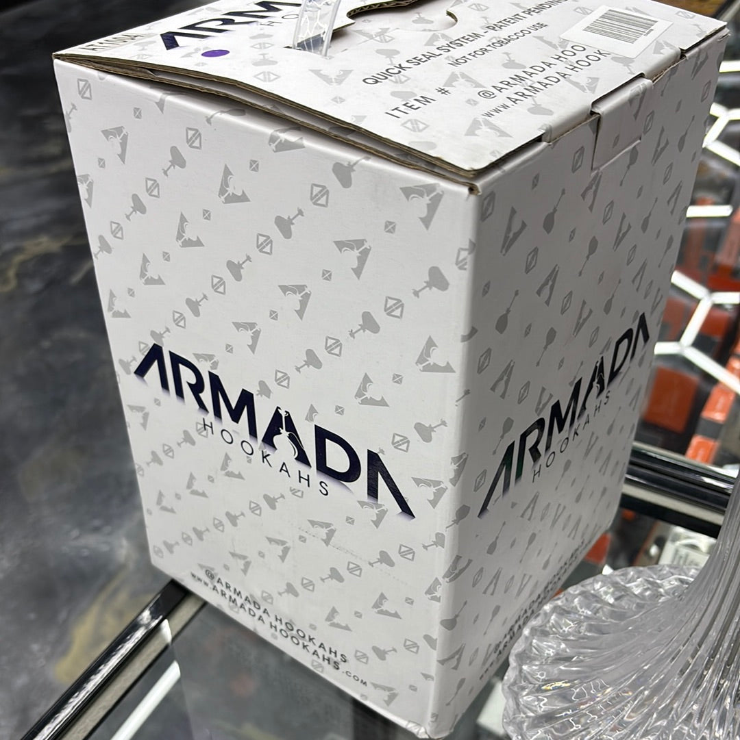 Armada hookahs marble purple large