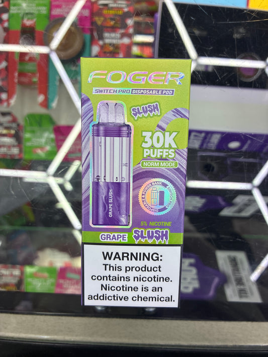Fogger switch pro disposable pod 30k puffs grape slush