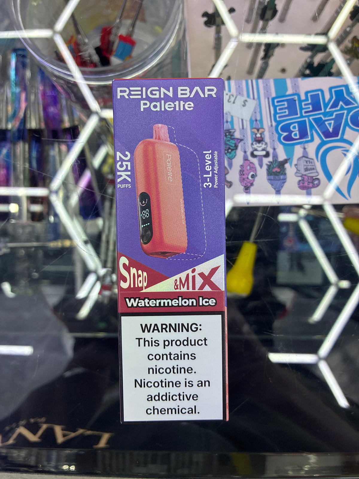Reign bar palette snap & mix 25k puff watermelon ice