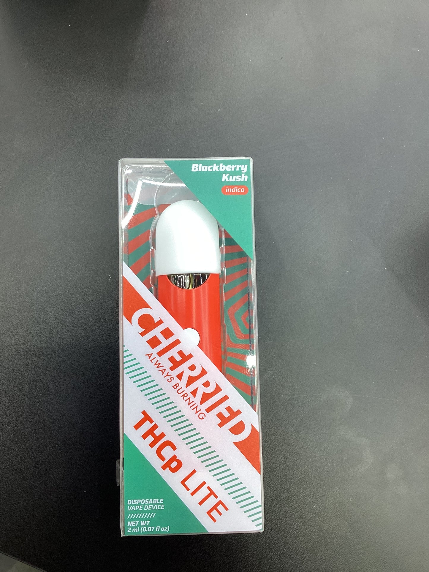 Cherries thcp lite 2g dispo blackberry kush indica