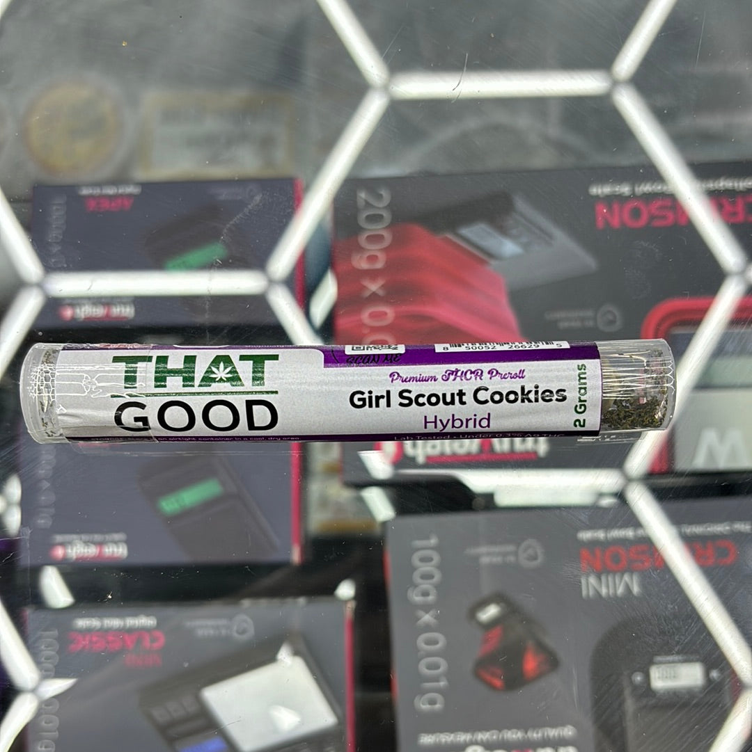 That good girl Scout cookies hybrid thca pre-roll