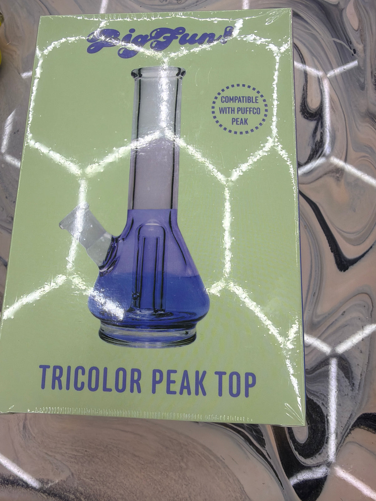 BIGFUN! TRICOLOR PEAK TOP -SORBET