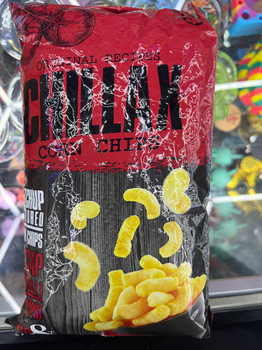 Chillax corn chips ketchup flavor