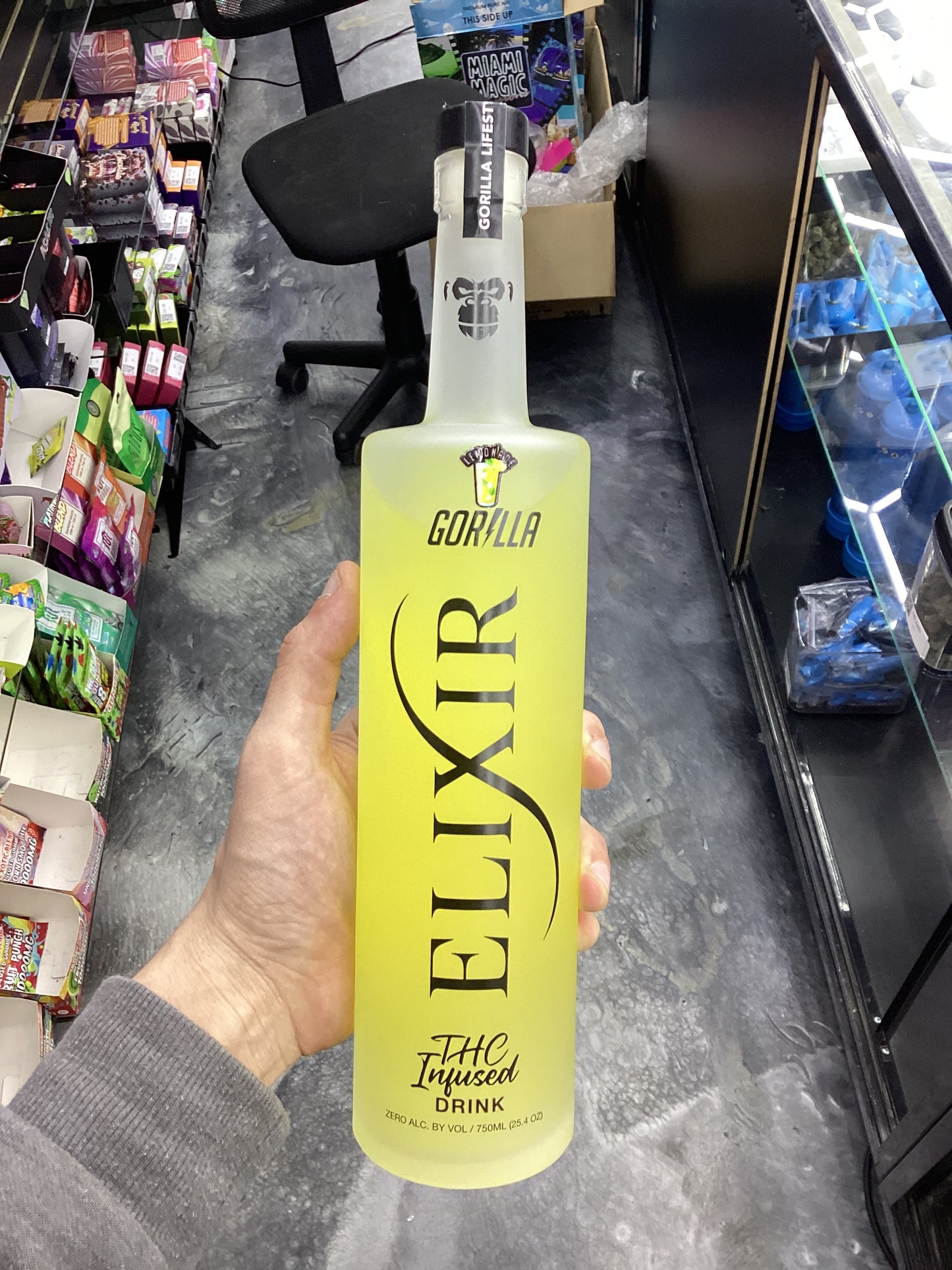 Gorilla elixir thc infused drink 750ml (lemonade)