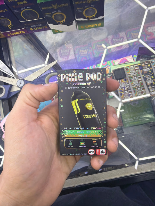 Pixie Pod d8 + thc-p + thc-h 2g Palm Tree Breeze Hybrid