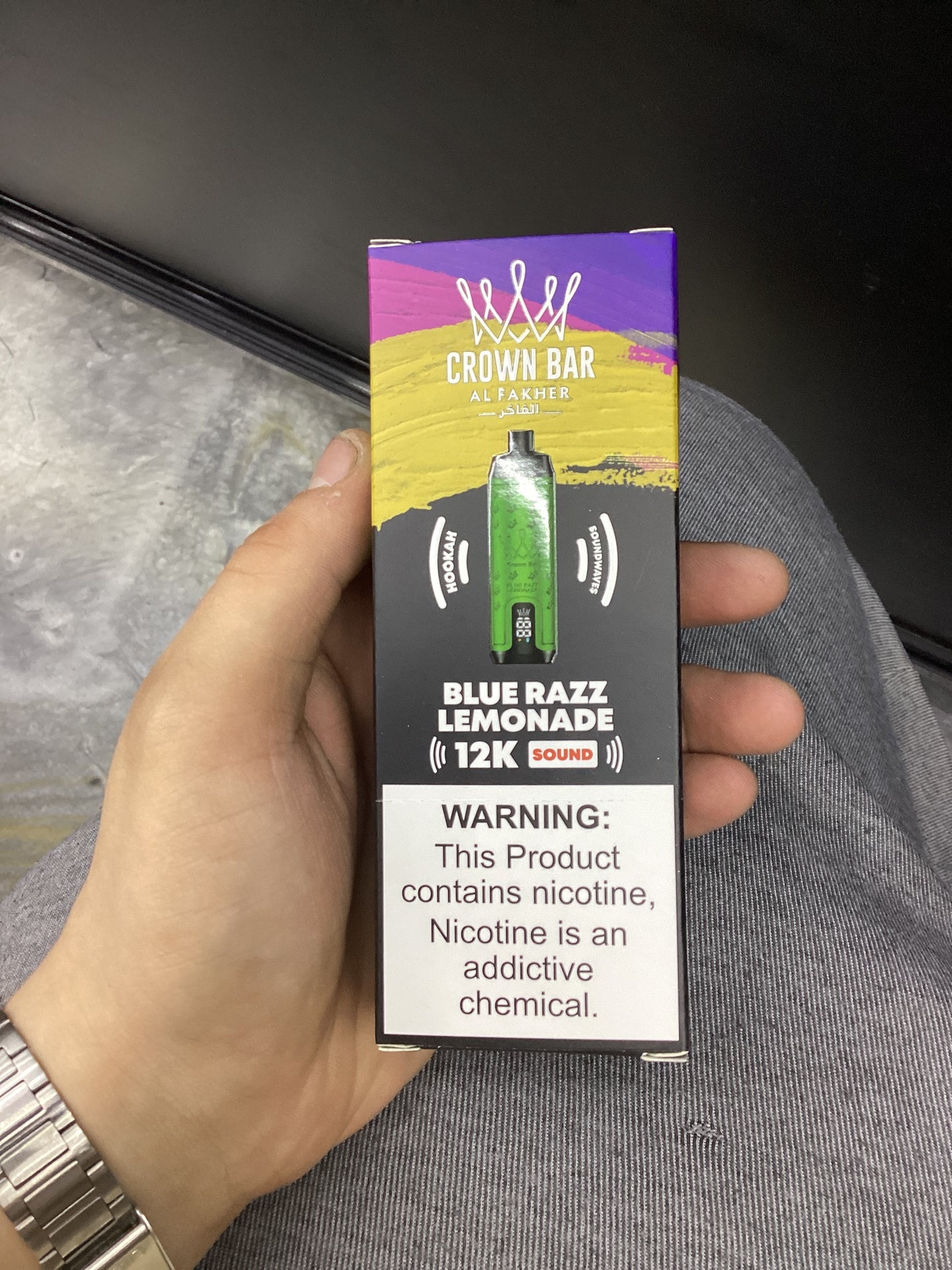 Al fakher crown bar blue razz lemonade sound edition 12kpuffs