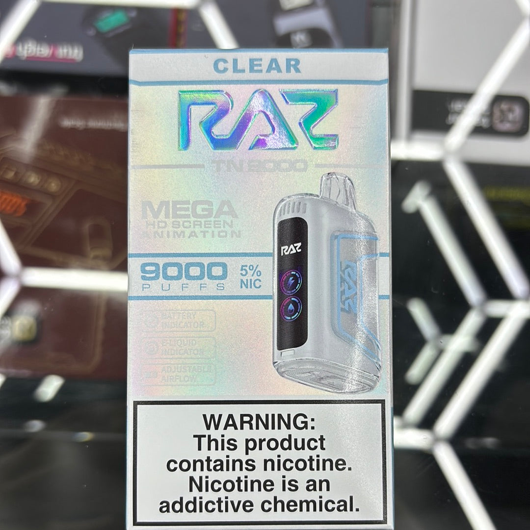 Raz 9000puffs clear