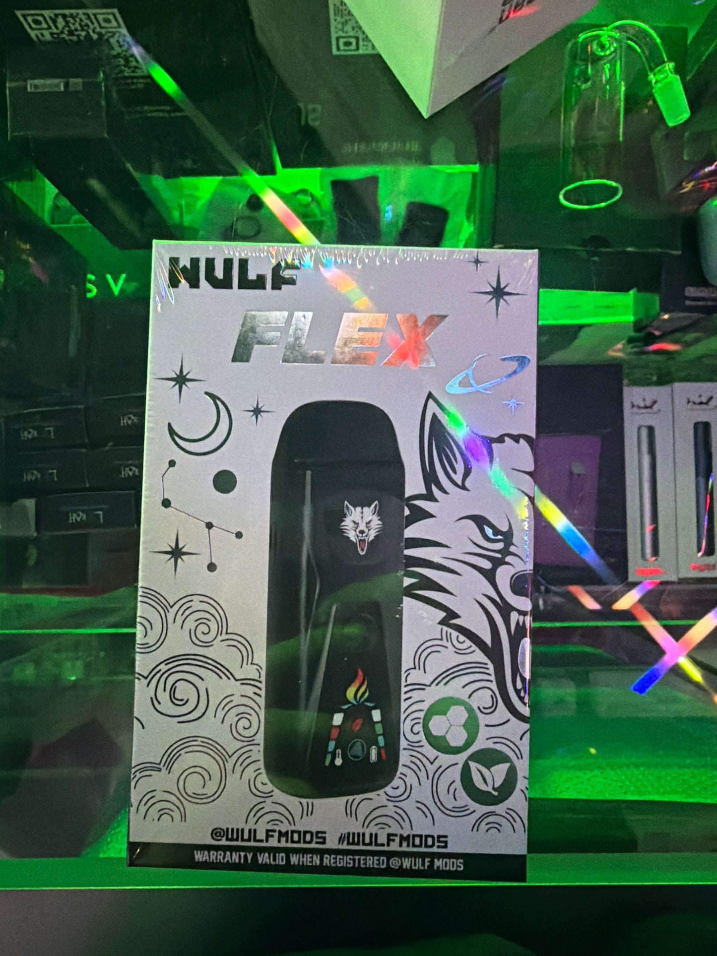 WULF MODS FLEX DUAL USE CONCENTRATE AND DRY HERB VAPORIZER BLACK