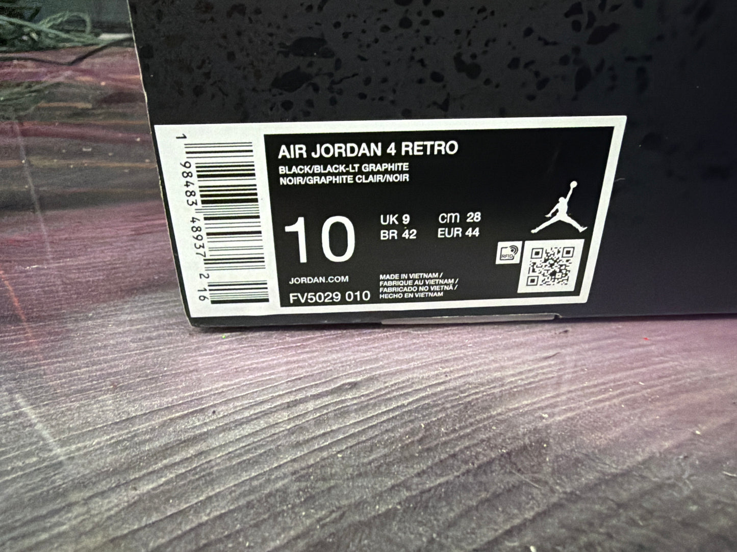 Jordan 4 Retro Black Cat (2025) Size 10