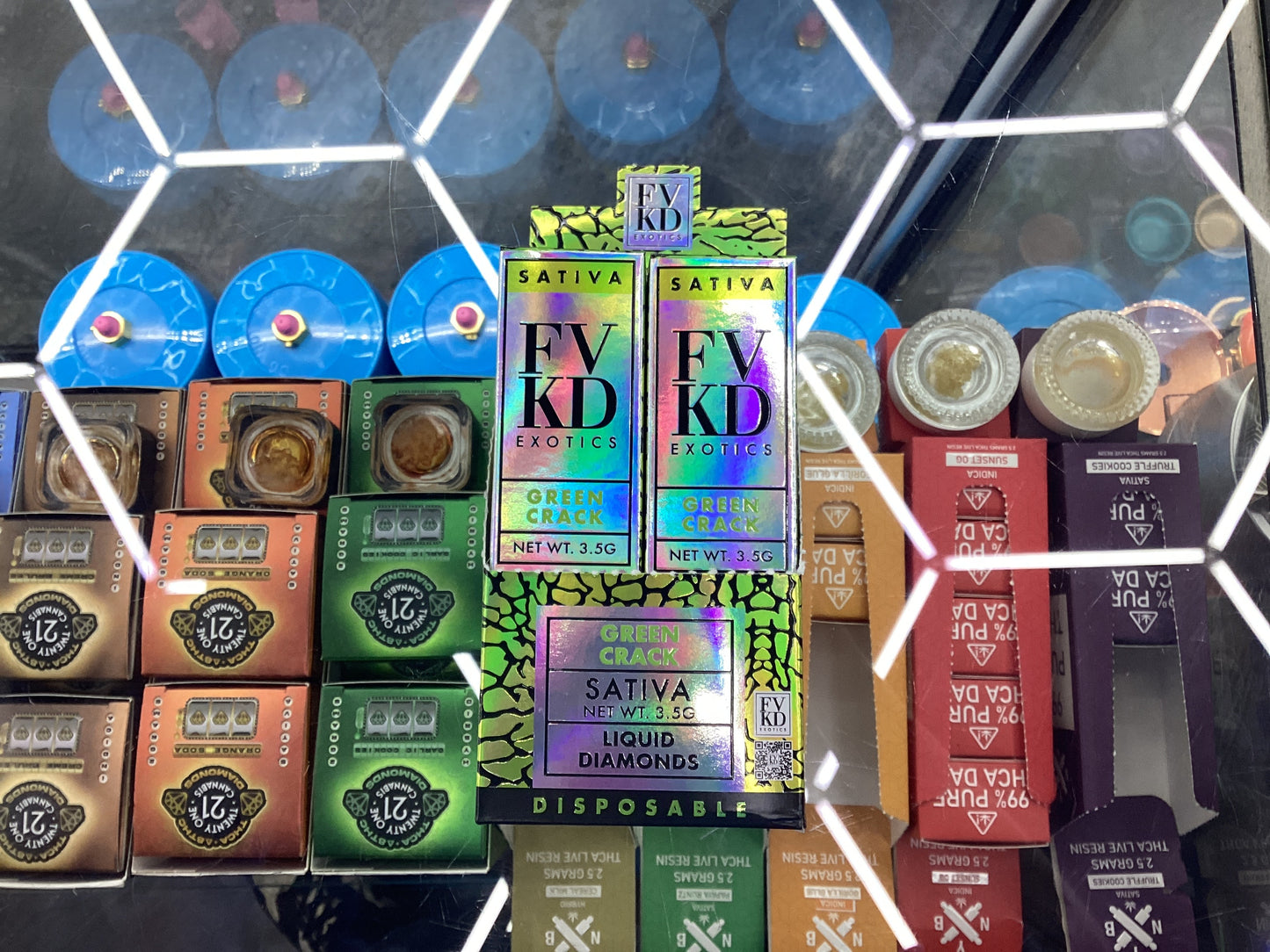 Fvkd exotics green cr sativa thca dispo 3.5gs