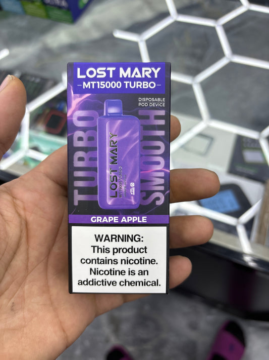 Lost Mary grape apple 15,000 puffs