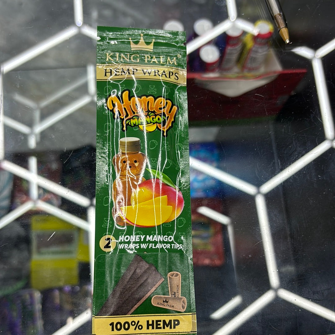 King palm hemp wraps, honey mango