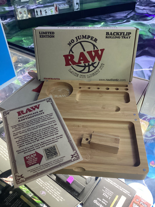Raw, no jumper, backflip rolling tray