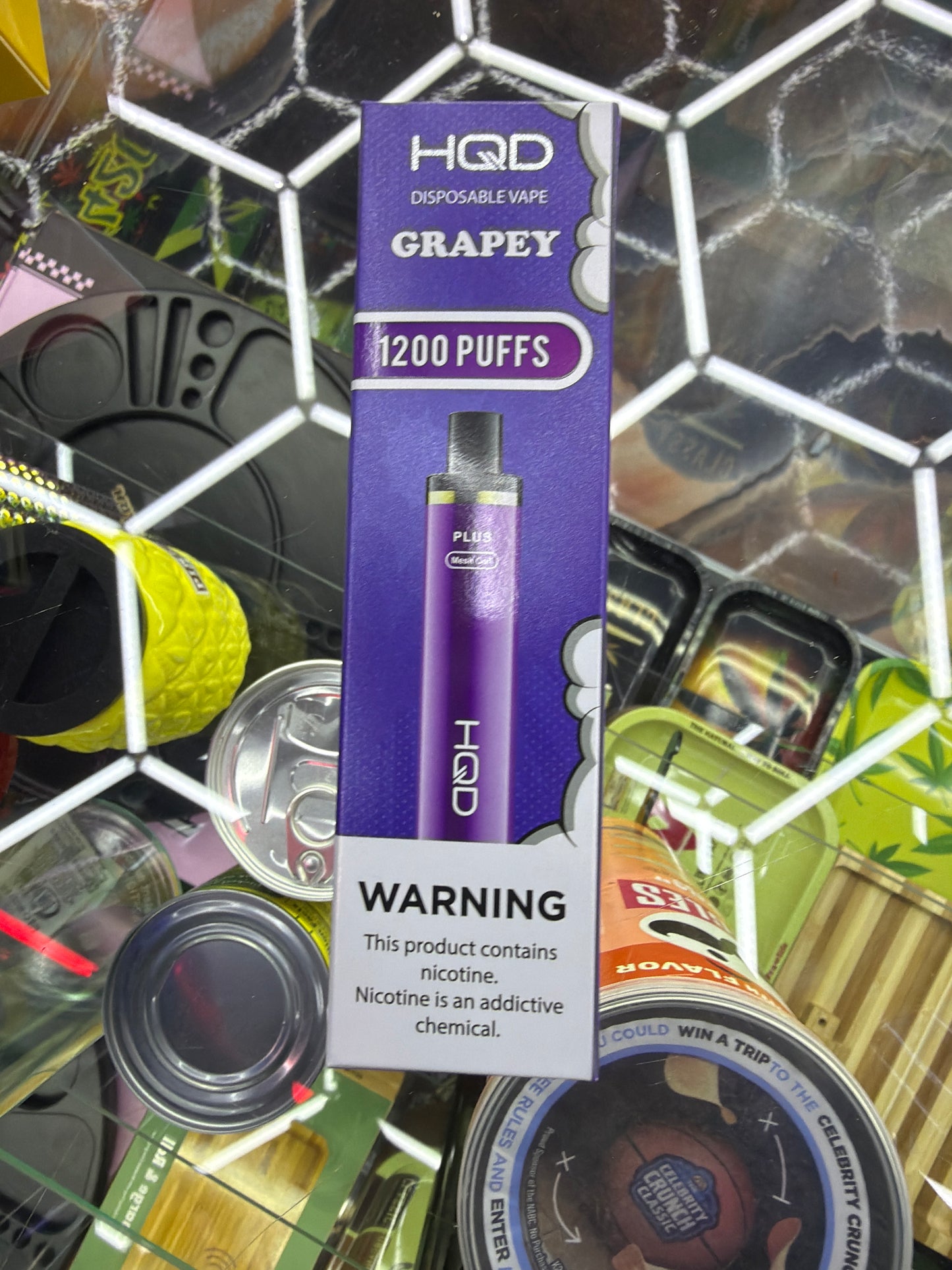 HQD Grapey 1200 puffs curvie plus