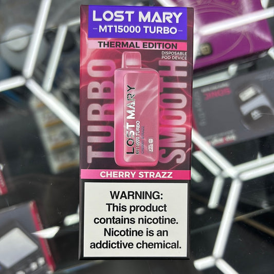 Lost Mary cherry strazz 15,000 puffs thermal edition