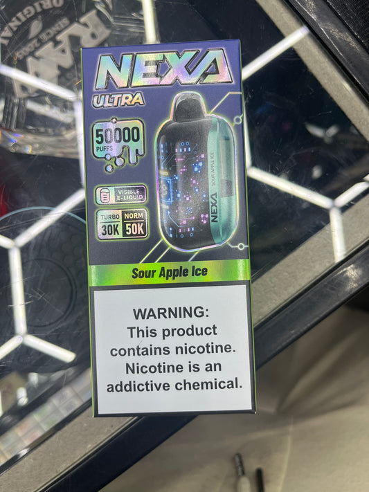 Nexa 50k puffs sour apple ice
