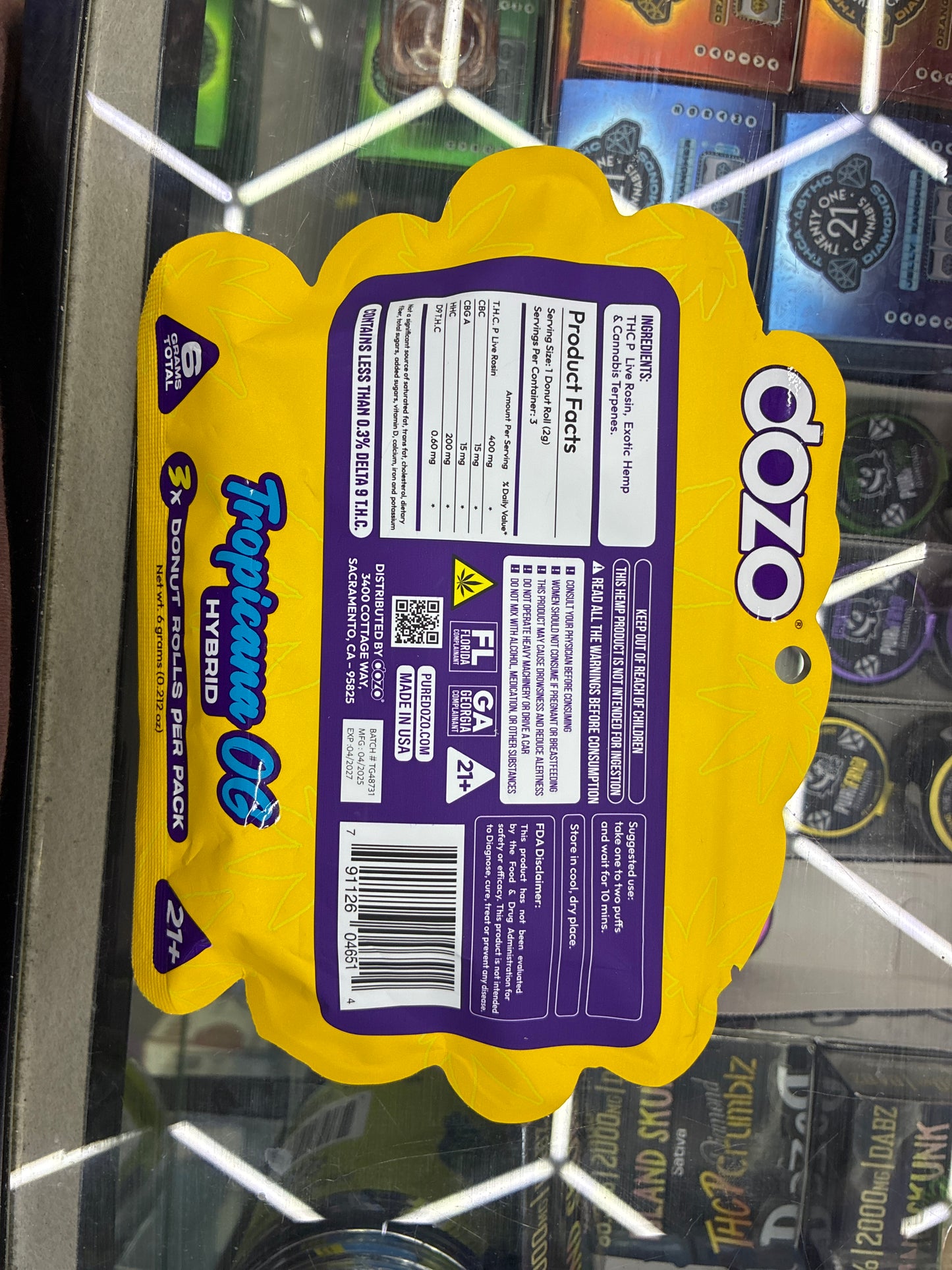 Dozo 3x thcp donut rolls tropicana og hybrid