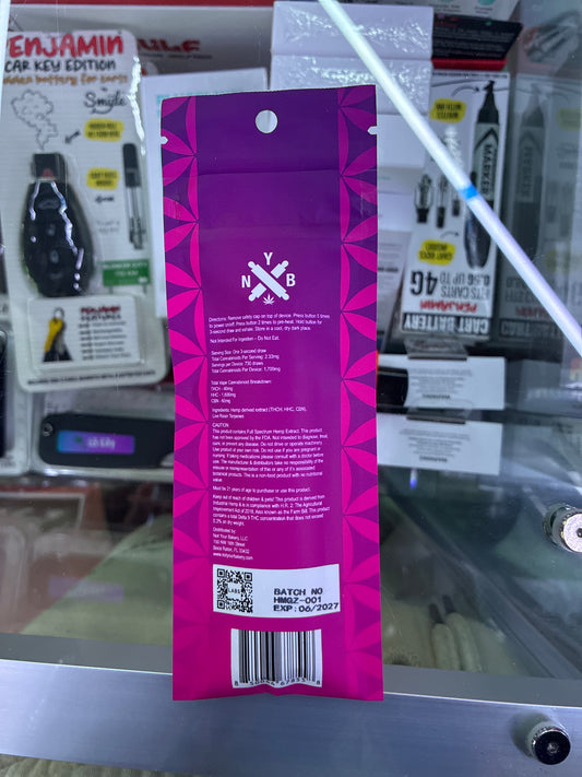 NYB THCH masterblend 2g disposable grand zaddy indica