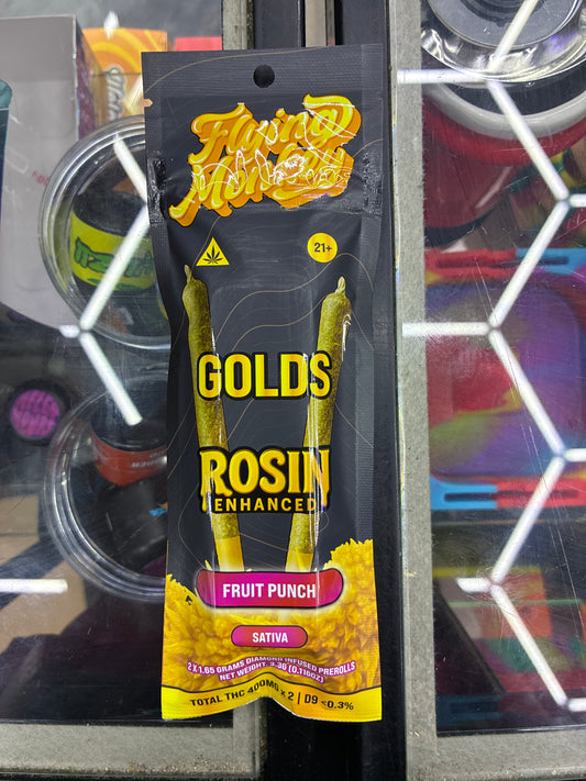 Flying monkey gold rosin enhanced fruit punch sativa