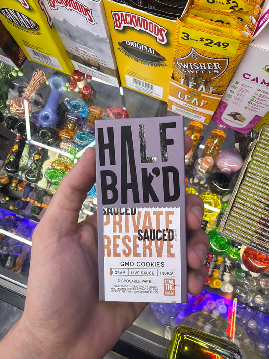 Half Bak’D hype blend thcp disposa vape 1g gmo cookies