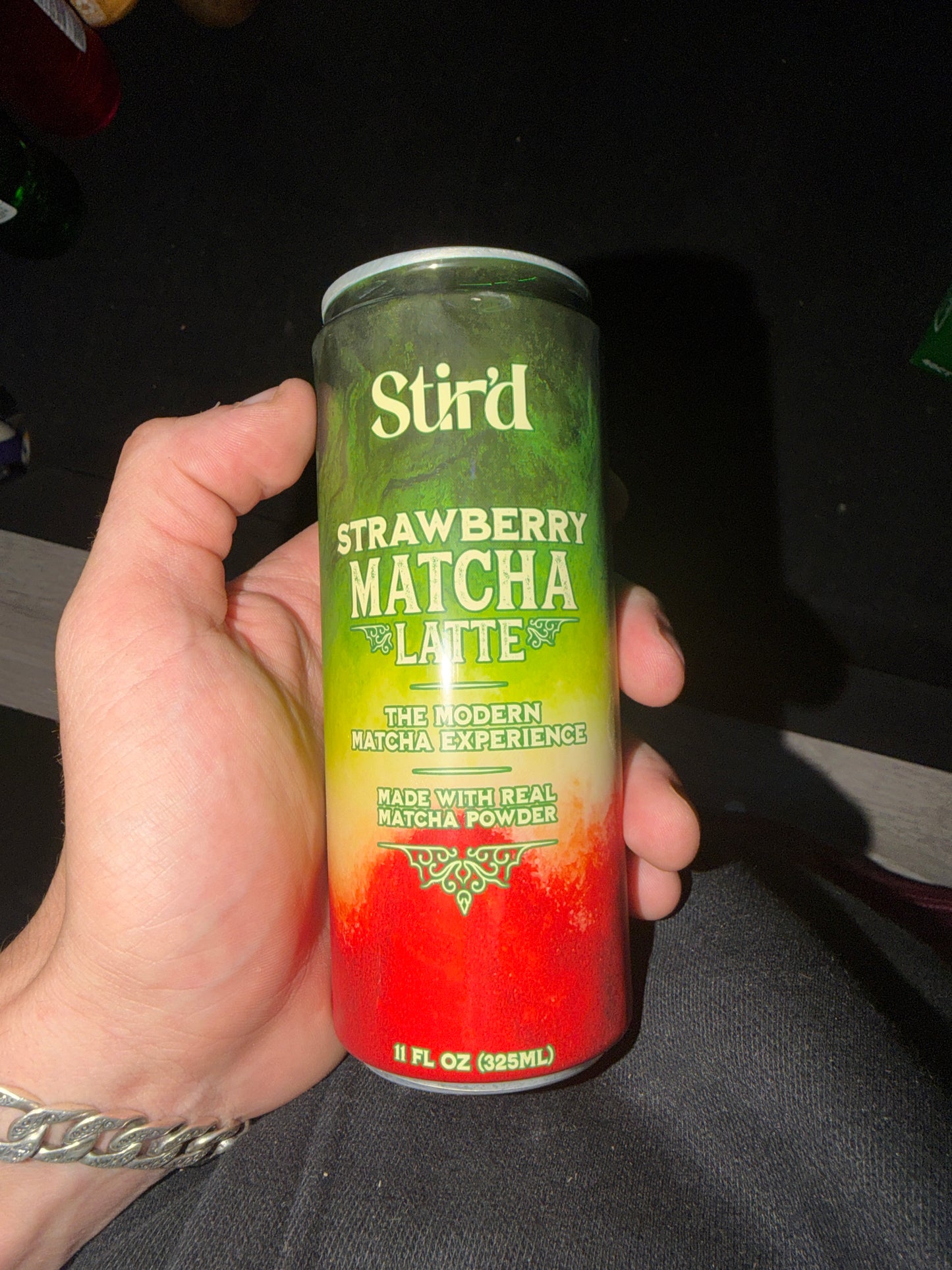 Strid strawberry matcha latte