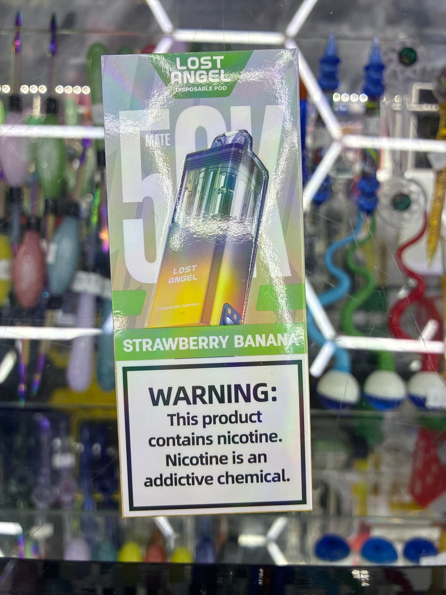 Lost angel 50k puffs disposable pod strawberry banana