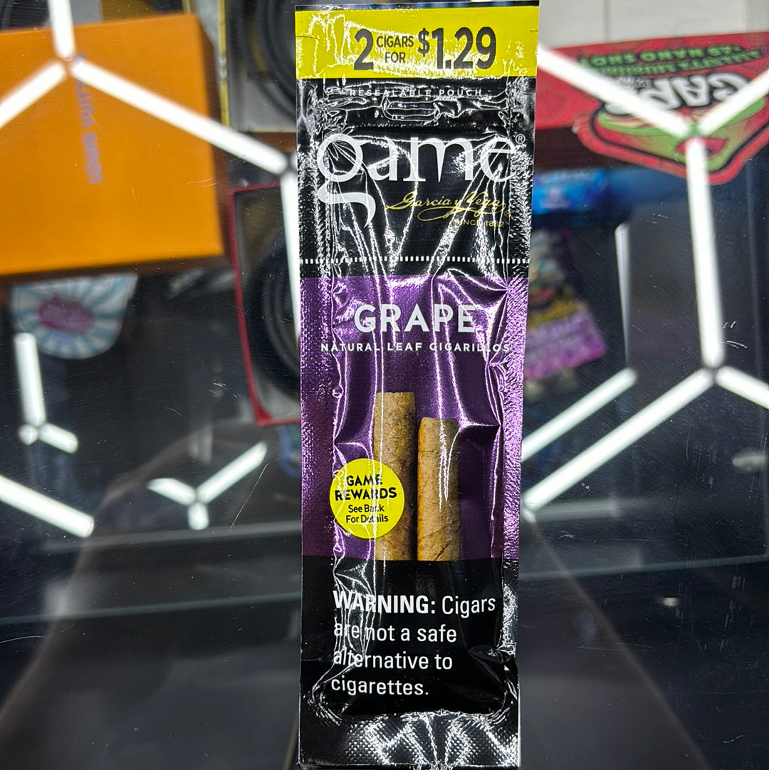 Game grape cigarillos
