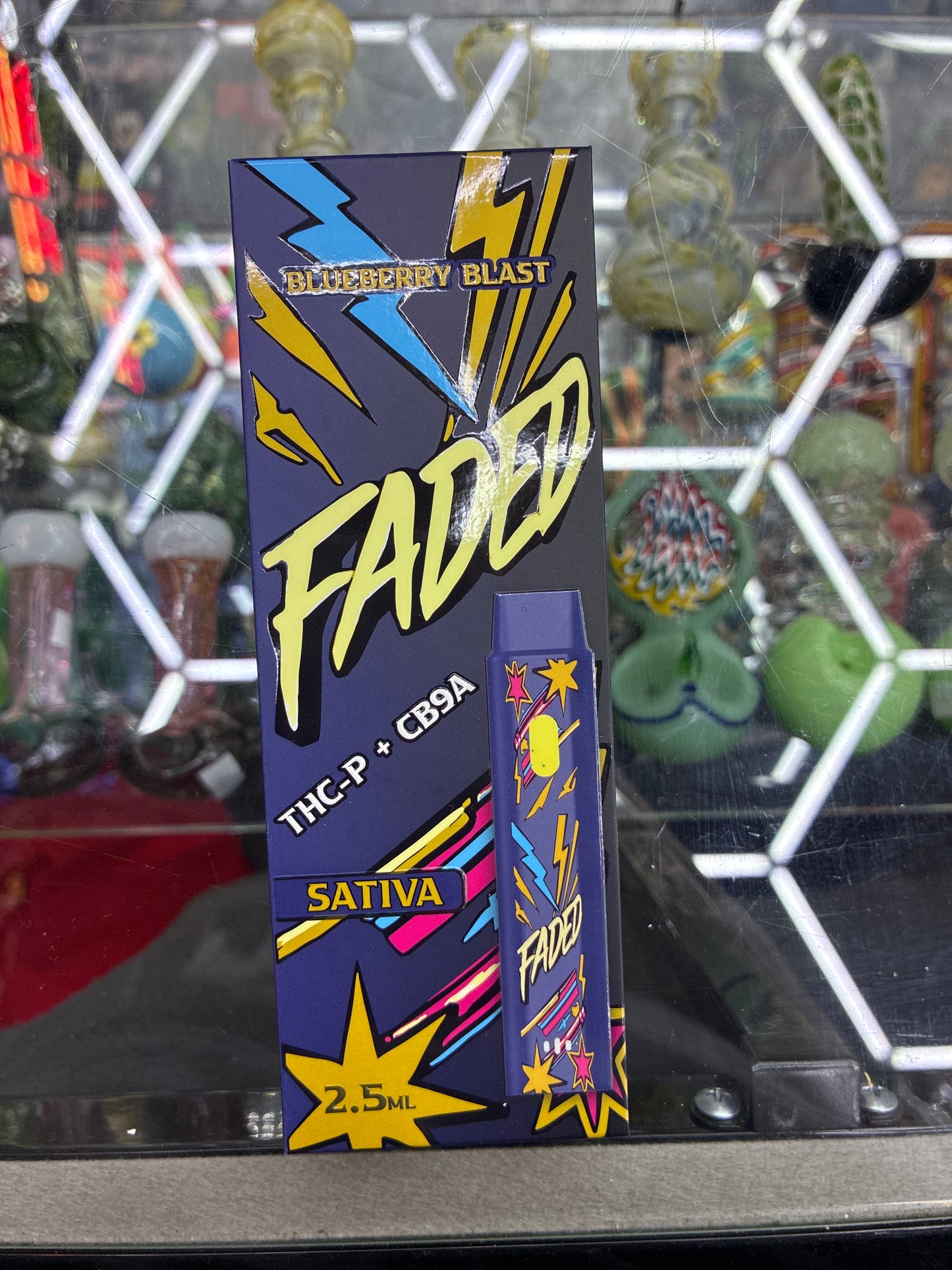 Faded thc-p + cb9a 2.5ml disposable sativa blueberry blast