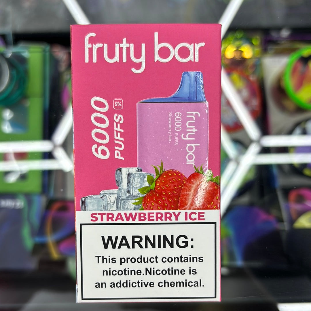Fruty bar, 6000 puffs strawberry ice